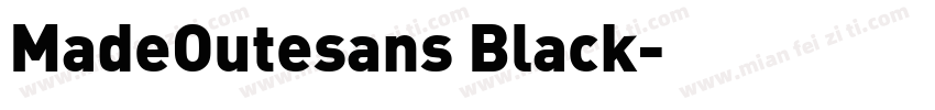 MadeOutesans Black字体转换